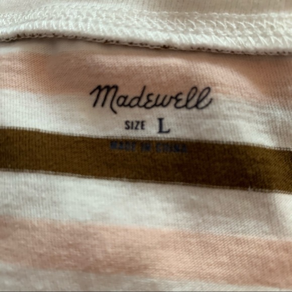 Madewell Northside Vintage striped tee size L - Picture 8 of 9